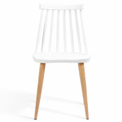 Chaises à barreaux blanches style scandinave*IDMarket Online