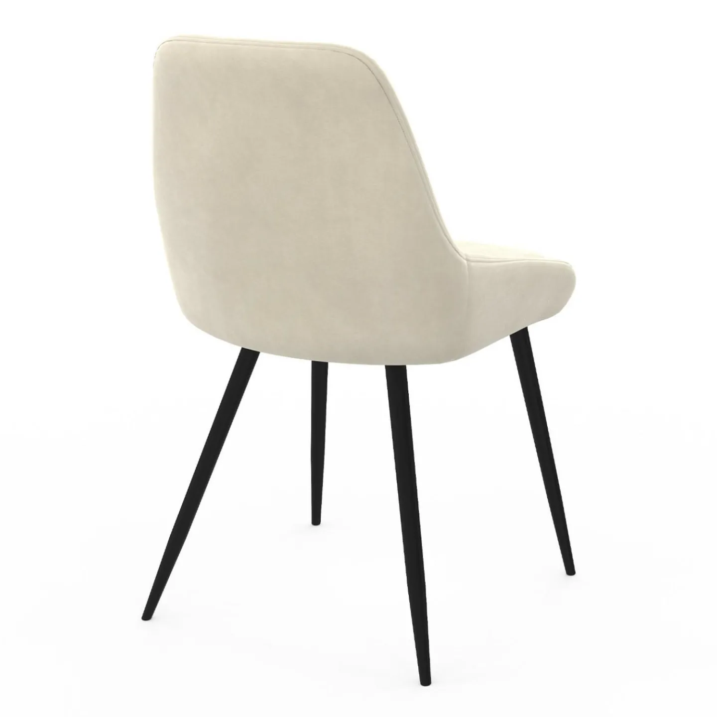 Chaises confortables en velours beige avec accoudoirs*IDMarket Discount