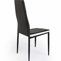 Chaises de salle à manger noires et blanches ROMANE*IDMarket Sale