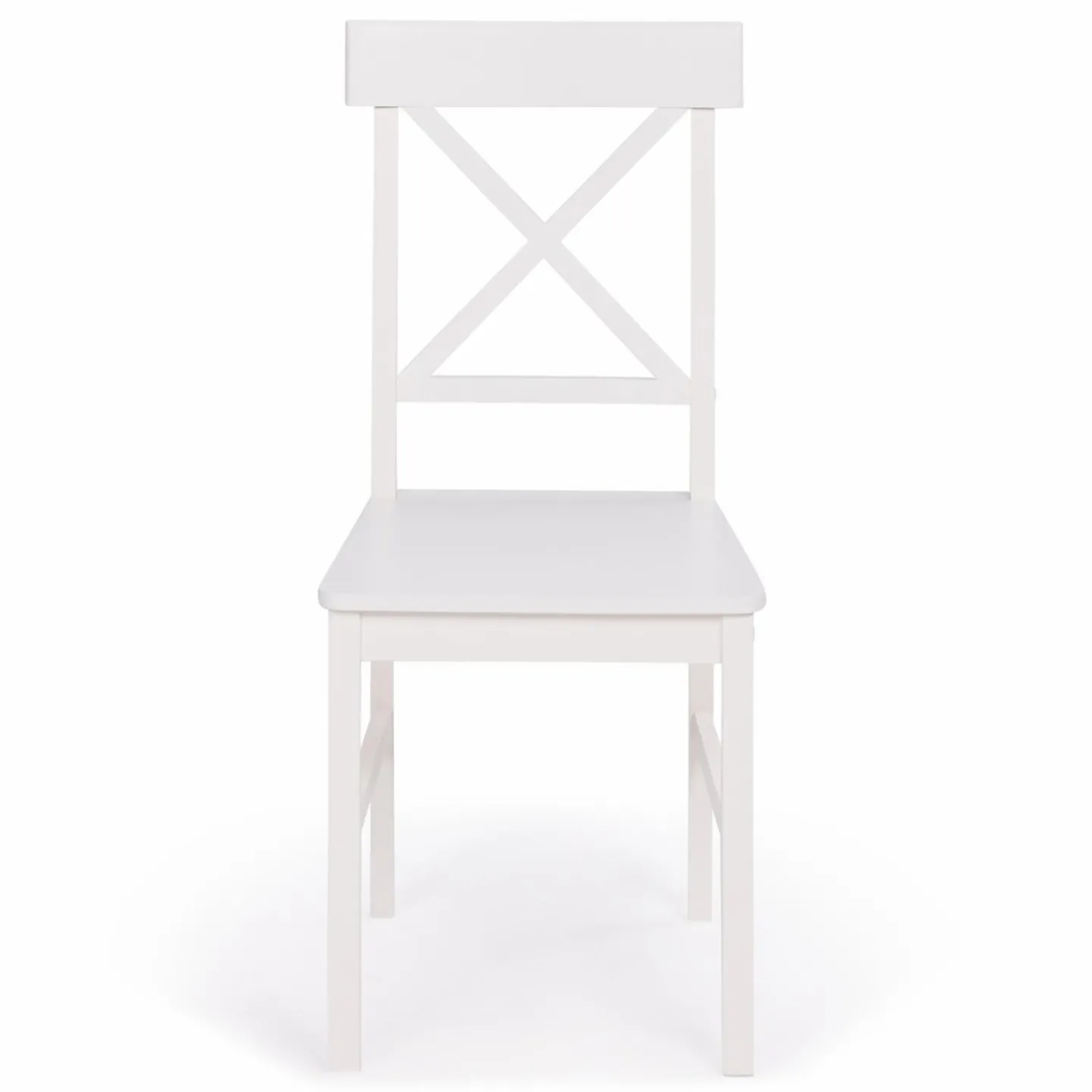 Chaises en bois blanc lot de 4*IDMarket Hot