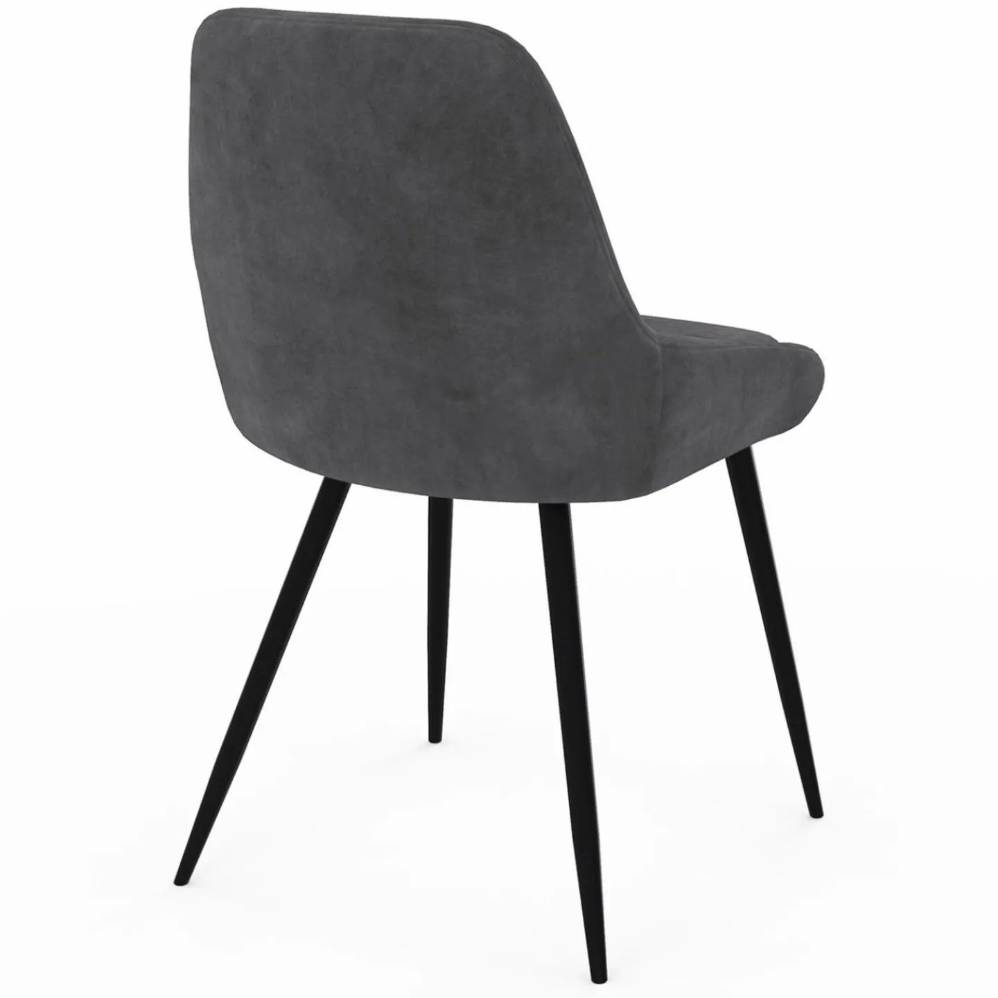 Chaises en velours multicolor avec demi-accoudoirs*IDMarket Outlet