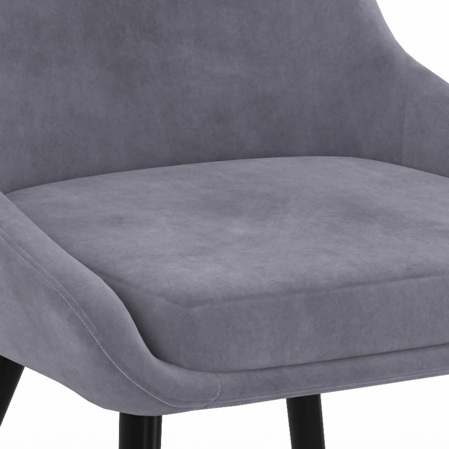 Chaises en velours multicolor avec demi-accoudoirs*IDMarket Outlet