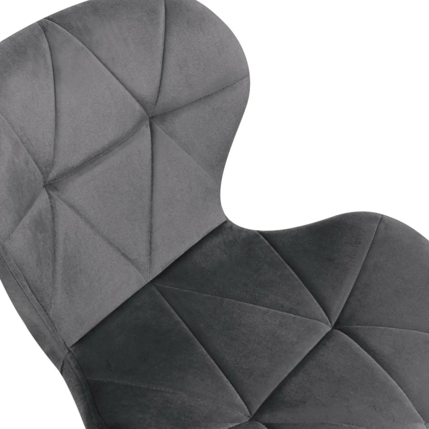 Chaises en velours pastel bleu, gris clair, gris foncé et rose*IDMarket Clearance