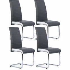 Chaises grises et blanches design pour salle à manger*IDMarket Discount