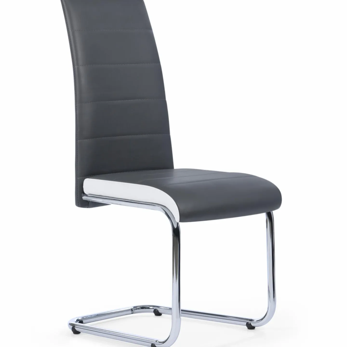 Chaises grises et blanches design pour salle à manger*IDMarket Discount