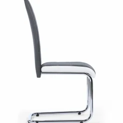 Chaises grises et blanches design pour salle à manger*IDMarket Discount