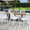 Chaises nid d'abeille blanc : lot de 6*IDMarket Sale
