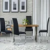 Chaises noires design pour salle à manger MIA*IDMarket Online