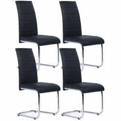 Chaises noires design pour salle à manger MIA*IDMarket Online