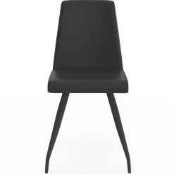 Chaises noires liseré blanc pieds araignée pour salle à manger*IDMarket Clearance