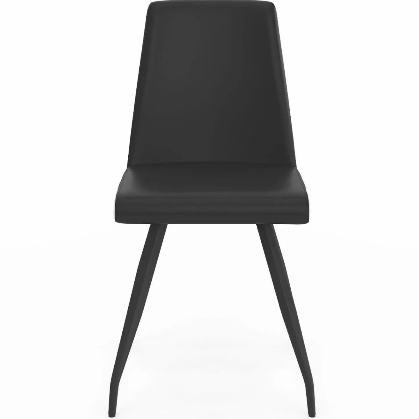 Chaises noires liseré blanc pieds araignée pour salle à manger*IDMarket Clearance