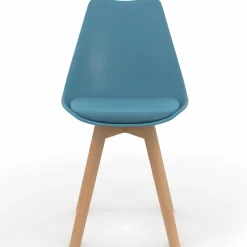 Chaises scandinaves 4 couleurs : pastel rose x2, blanc x2, gris clair x2 et bleu x2*IDMarket