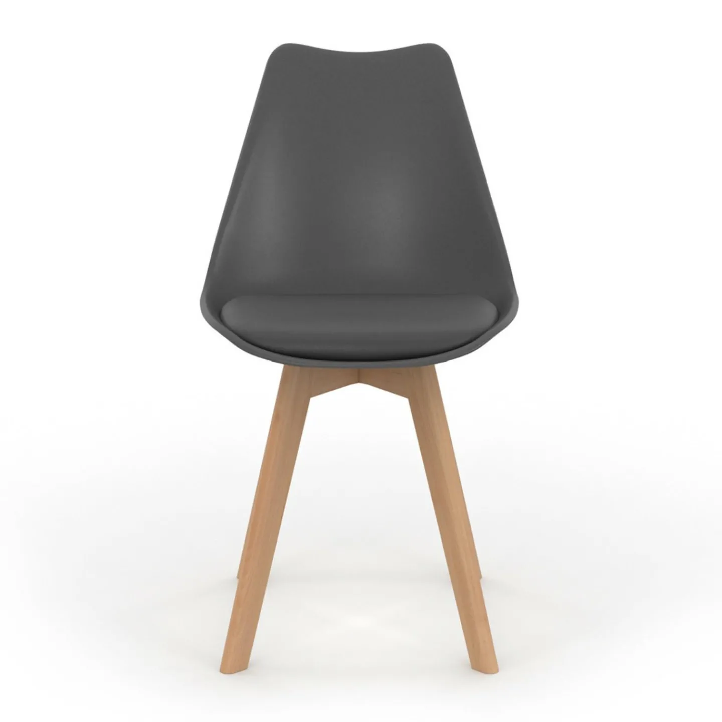 Chaises scandinaves 4 couleurs : gris foncé, gris clair, noir et blanc*IDMarket Online