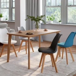 Chaises scandinaves 4 couleurs : gris foncé, gris clair, blanc et bleu*IDMarket Online