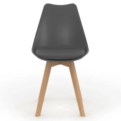 Chaises scandinaves 4 couleurs : gris foncé, gris clair, blanc et jaune*IDMarket New