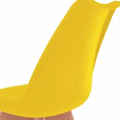 Chaises scandinaves 4 couleurs : gris foncé, gris clair, blanc et jaune*IDMarket New