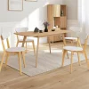 Chaises scandinaves bicolores blanc et bois*IDMarket New