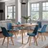 Chaises scandinaves bleu canard*IDMarket Clearance