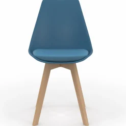 Chaises scandinaves bleu canard et blanc*IDMarket Sale