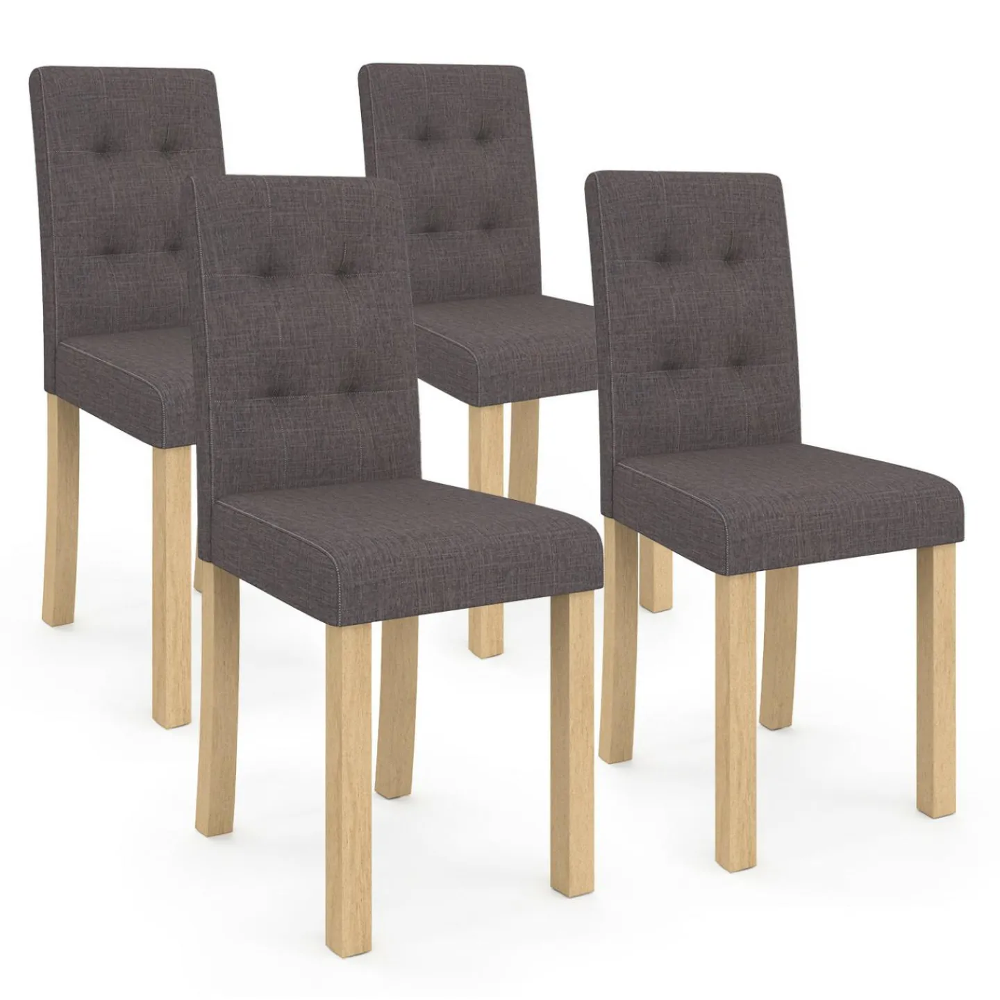 Chaises scandinaves gris foncé*IDMarket