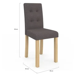 Chaises scandinaves gris foncé*IDMarket