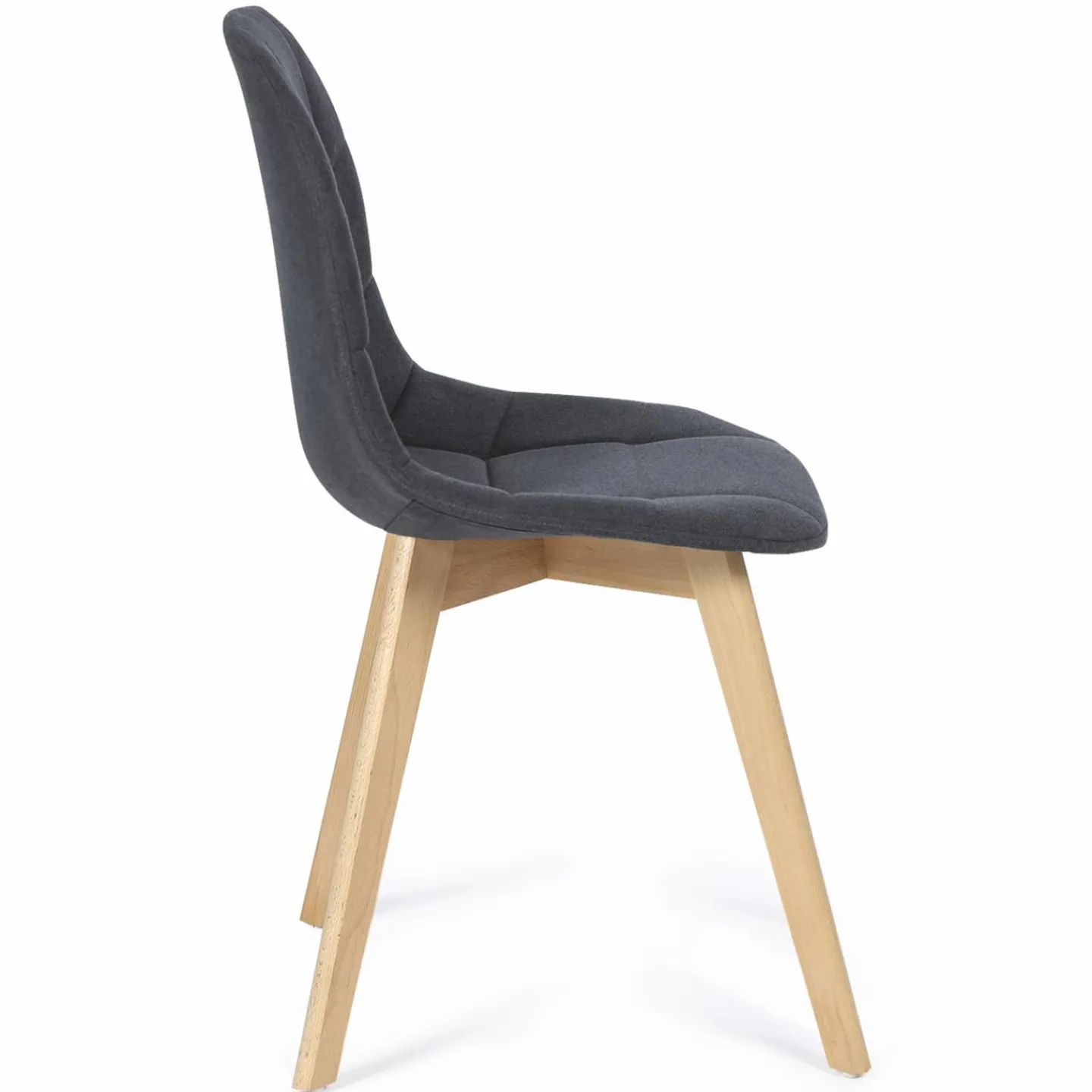 Chaises scandinaves grises pieds en bois*IDMarket New