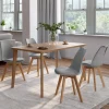 Chaises scandinaves grises avec coussin*IDMarket Clearance