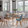 Chaises scandinaves mix color rose, blanc, gris, bleu*IDMarket Best