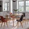 Chaises scandinaves mix color terracotta, gris, beige*IDMarket Online