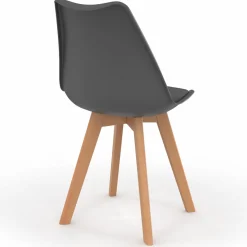 Chaises scandinaves mix color terracotta, gris, beige*IDMarket Online