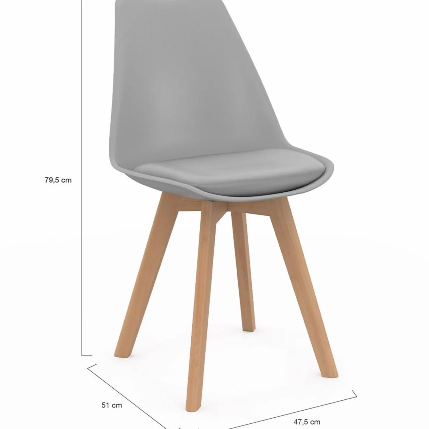 Chaises scandinaves mix color : gris, blanc, noir et patchworks*IDMarket Hot