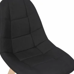 Chaises scandinaves noires pieds en bois*IDMarket