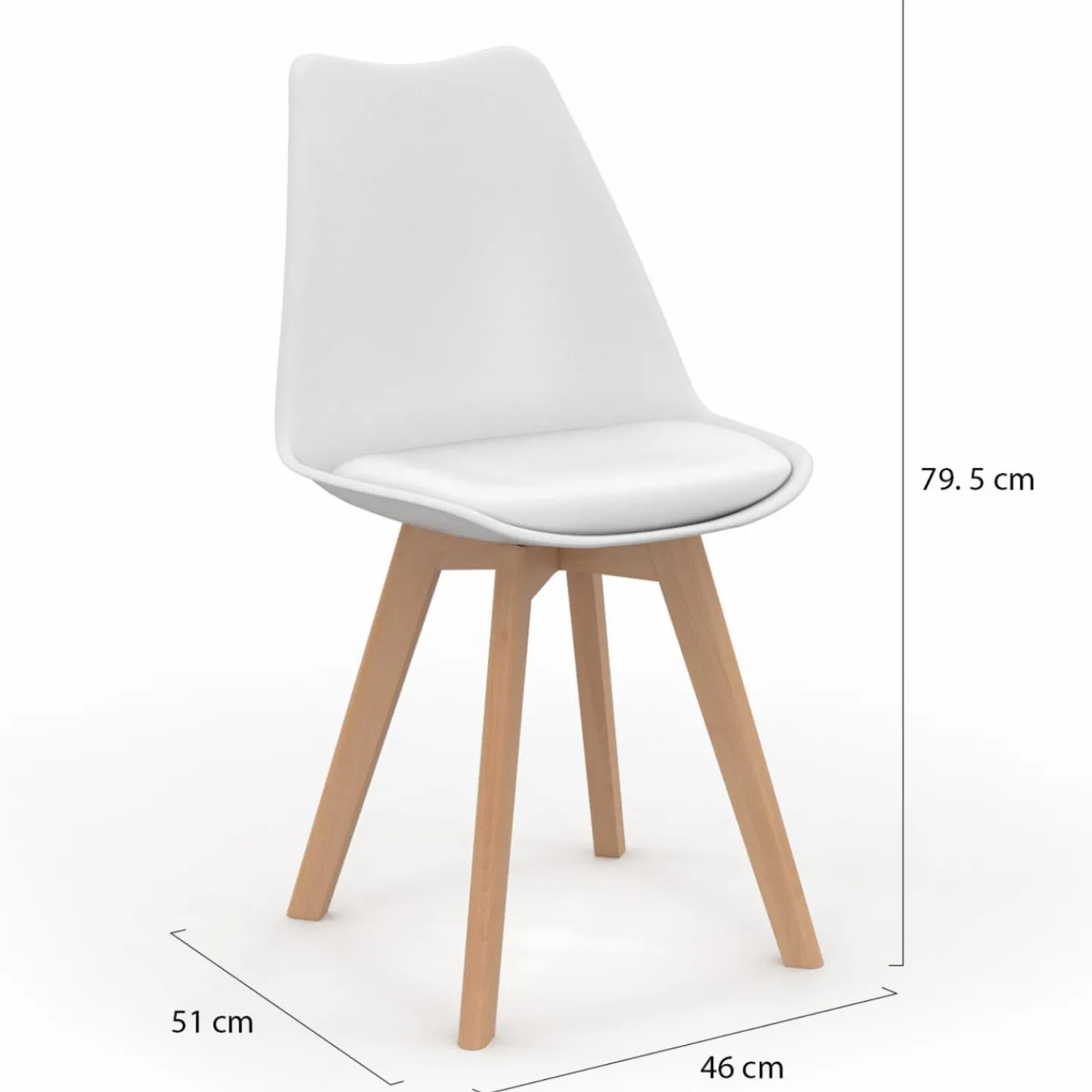 Chaises scandinaves patchworks noirs, gris et blancs*IDMarket New