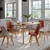 Chaises scandinaves terracotta et beige*IDMarket New