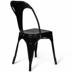 Chaises style industriel noir mat*IDMarket Hot