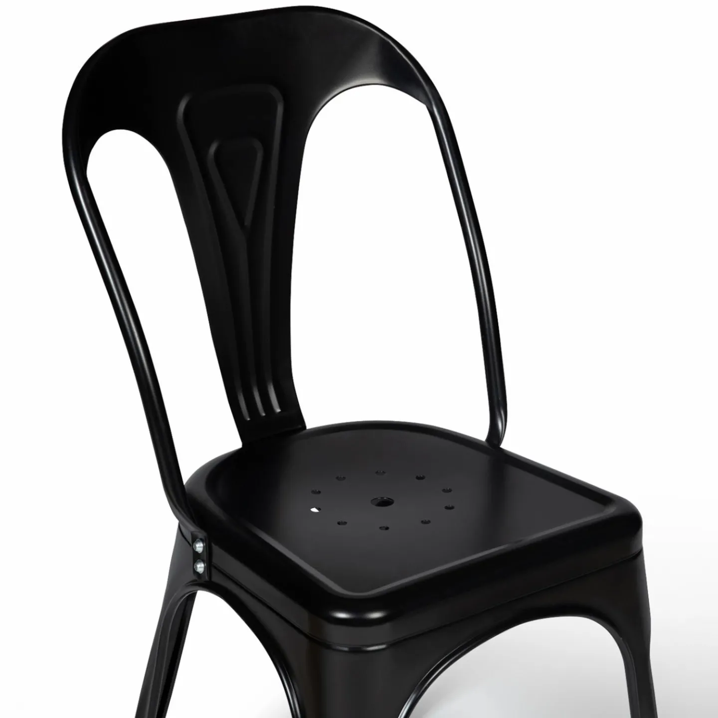 Chaises style industriel noir mat*IDMarket Hot