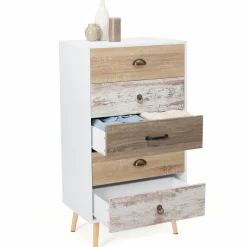 Chiffonnier scandinave 5 tiroirs*IDMarket Sale