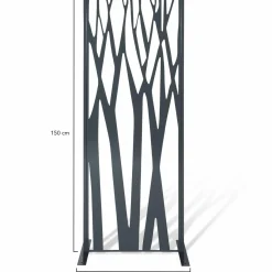 Claustra extérieur métal gris design 150 x 50 cm*IDMarket Clearance