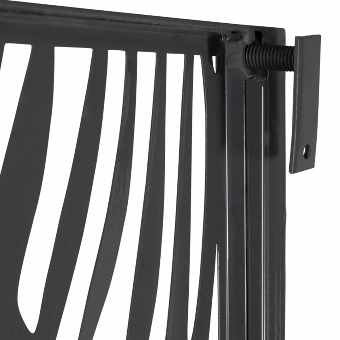 Claustra extérieur métal gris motif palmier*IDMarket Sale