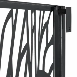 Claustra extérieur métal gris motif arbre*IDMarket Outlet