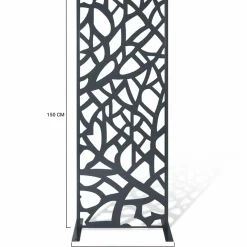 Claustra extérieur métal gris design*IDMarket