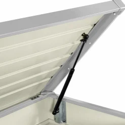 Coffre de rangement extérieur étanche en métal gris clair 350L*IDMarket Discount