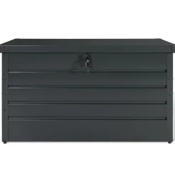 Coffre de rangement métal 810L verrouillable gris anthracite pour jardin 147x86x82 cm*IDMarket Hot