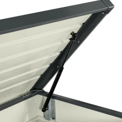 Coffre de rangement métal 810L verrouillable gris anthracite pour jardin 147x86x82 cm*IDMarket Hot