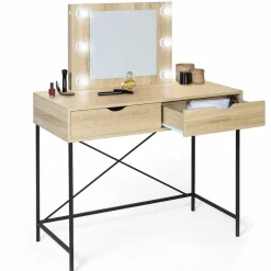 Coiffeuse industrielle avec éclairage*IDMarket Hot