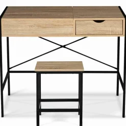 Coiffeuse industrielle avec miroir rabattable*IDMarket Best