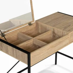 Coiffeuse industrielle avec miroir rabattable*IDMarket Best