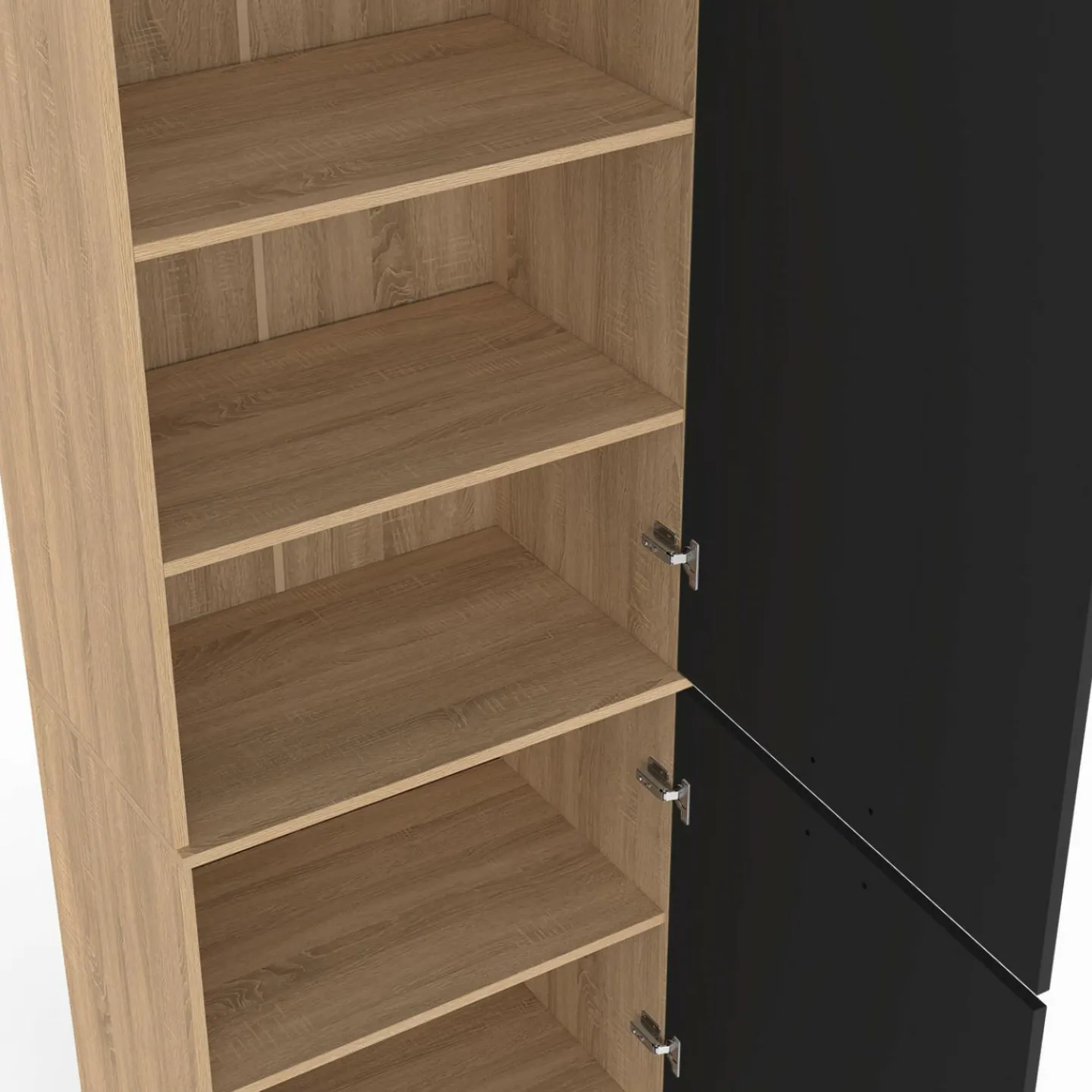 Colonne de cuisine hêtre et noir*IDMarket Best