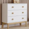 Commode enfant blanc et bois*IDMarket New