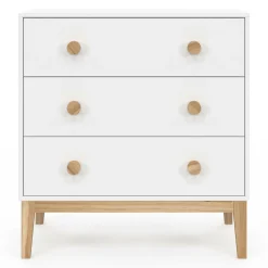Commode enfant blanc et bois*IDMarket New